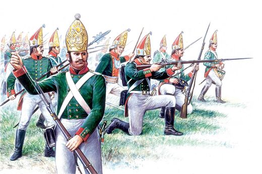 Figurines de soldats anciens : Grenadiers Russes Guerres Napoléoniennes 1/72 - Italeri 6006