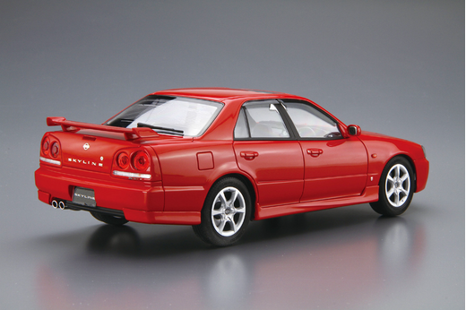 Maquette voiture : Nissan ER34 Skyline 25 GT-X 1/24 - Aoshima 05750