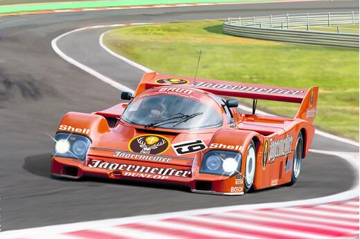 Maquette voiture de course : Porsche 956 Jägermeister 1/24 - Italeri 3678