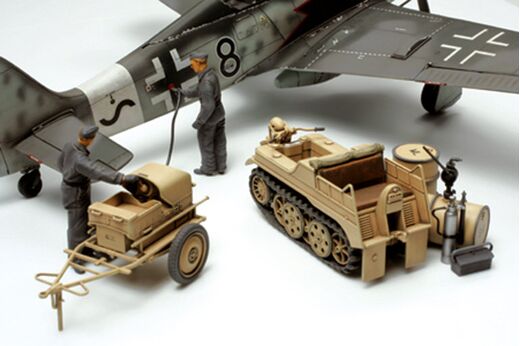 Maquette militaire : Kettenkrad et générateur avion 1/48 - Tamiya 32533