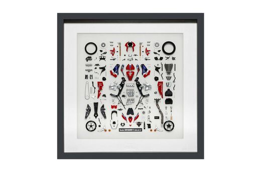 Panneau de pièces moto miniature : Honda CBR1000RR-R Fireblade SP rouge 1/12 - Tamiya 21243