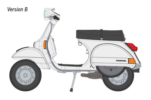 Maquette de moto  : Vespa PX 125/150 (1978) au 1/9 -Italeri 4645 - 04645