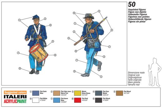 Figurines militaires : Infanterie de l'union - 1/72 - Italeri 06177