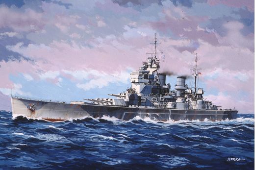 Maquette de navire militaire : HMS King George V - 1:1200 - Revell 05161
