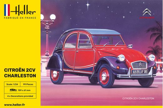 Maquette voiture : Citroën 2CV Charleston - Heller 80766