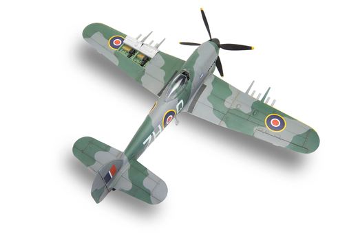 Maquette d'avion militaire : Starter set Hawker Typhoon Mk.Ib 1/72 - Airfix A55208A