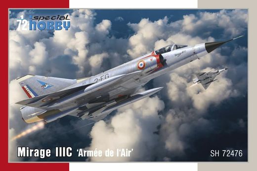 Maquette avion : Mirage III C Armée de l'air 1/72 - Super Hobby 72476