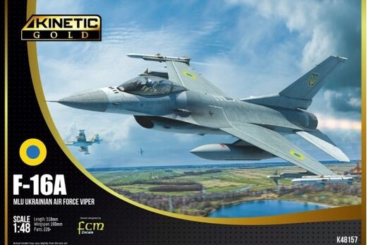 Maquettes avion : F-16A Ukraine AF (avec PIDS) 1/48 - Kinetic 48157