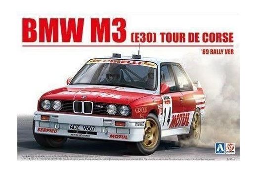 Maquette voiture : BMW M3 (E30) Tour de Corse 1989 1:24 - Beemax 24016