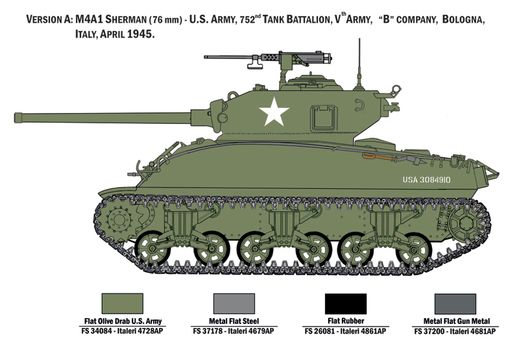 Maquette véhicule militaire : M4A1 Sherman et Infanterie - 1:35 - Italeri 06568 6568