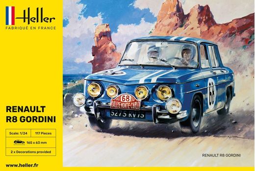 Maquette voiture : Renault R8 Gordini - 1/24 - Heller 80700