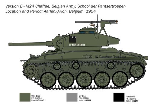Maquette véhicule militaire : M24 Chaffee 1/35 - Italeri 6761 06761