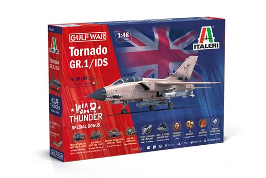 Maquette d'avion militaire : Tornado GR.1/IDS Gulf War - War Thunder 1/48 - Italeri 35107
