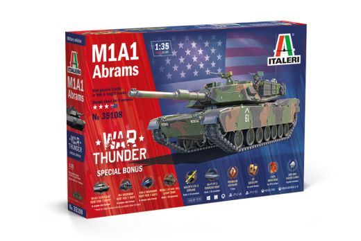 Maquette d'un blindé : M1A1 Abrams War Thunder 1/35 - Italeri 35108