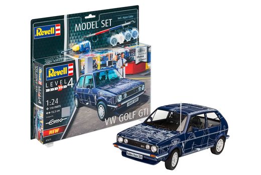 Boîte maquette voiture : Model Set VW Golf Gti - 1:24 - Revell 67673