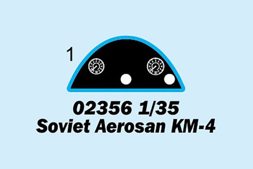 Maquette artillerie : Soviet Aerosan KM-4 1/35 - Trumpeter 02356