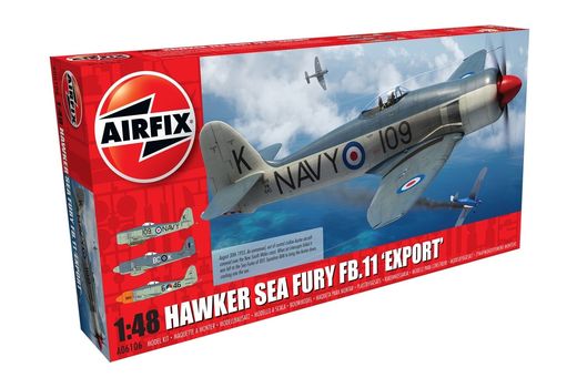 Maquette d'avion militaire : Hawker Sea Fury FB.11 ‘Export Edition’ - 1/48 - Airfix 06106 6106