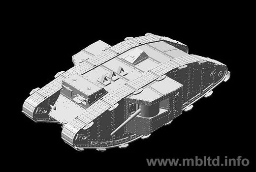 Maquette militaire : Char britannique Mk. II "Male" - 1:72 - Masterbox 72005