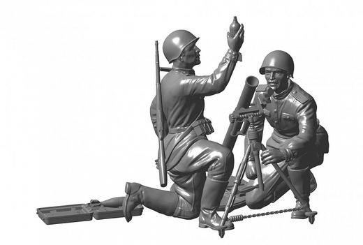 Maquette militaire : Moto M‐72 avec mortier 82mm - 1/35 - Zvezda 03651 3651