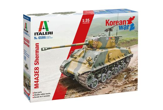 Maquette militaire : M4A3E8 Sherman Guerre de Corée - 1:35- Italeri 6586 06586