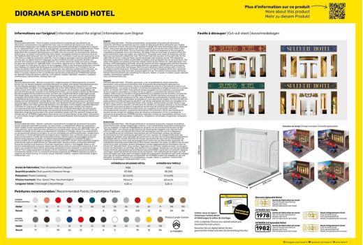Kit de modélisme automobile : Diorama Splendid Hotel 1/24 - Heller 50330