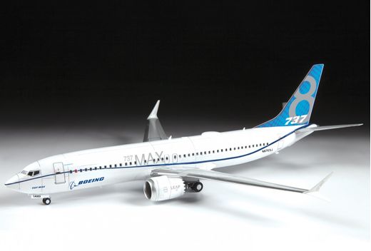 Maquette d'avion civil : Boeing 737 Max 8 - 1/144 - Zvezda 07026