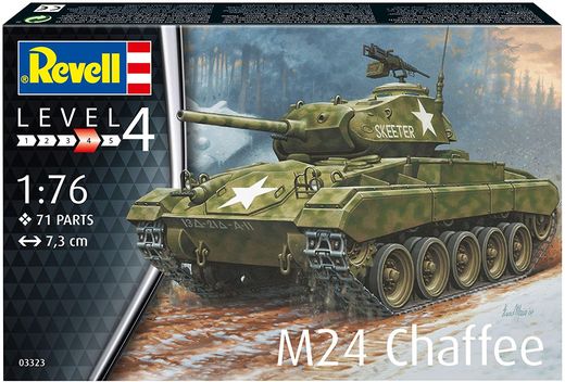 Maquette militaire : M24 Chaffee - 1:76 - Revell 03323, 3323