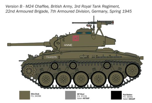 Maquette véhicule militaire : M24 Chaffee 1/35 - Italeri 6761 06761