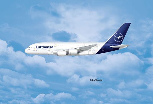 Maquette avion civil : Airbus A380-800 Lufthansa Nelle Livrée - 1:144 - Revell 3872 03872