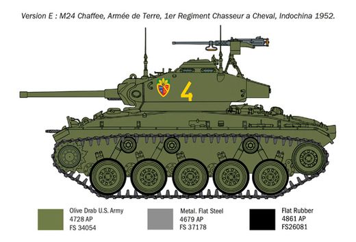 Maquette militaire : M24 Chaffee « Guerre de Corée » - 1/35 - Italeri 6587 06587