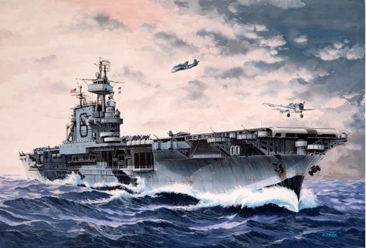 Maquette navire : USS Enterprise CV-6 1/1200 - Revell 5824 05824