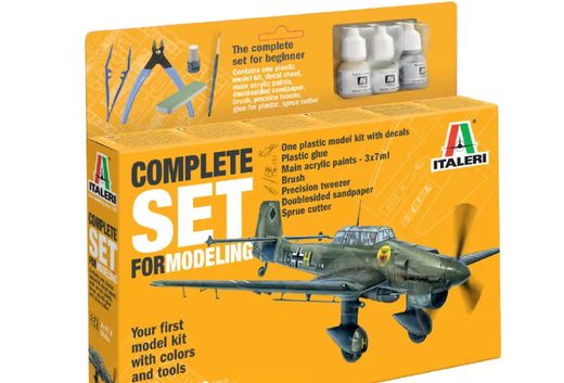 Maquette avion militaire : Model set Ju87B Stuka 1/72 - Italeri 72010