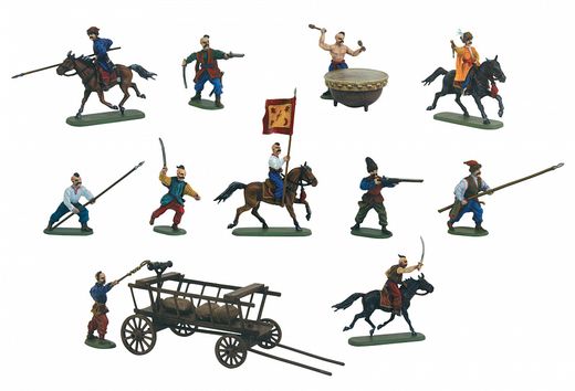 Figurines soldats : Cosaques XVIe‐XVIIIe siècles - 1/72 - Zvezda 08064 8064
