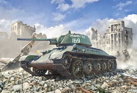 Maquette militaire : Premium édition T-34/76 Model 1943 Première version 1/35 - Italeri 6570
