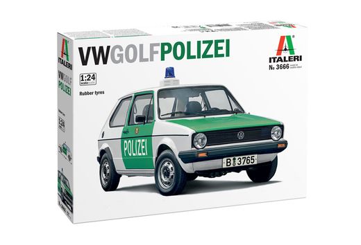 Maquette voiture de police : VW Golf Polizei 1/24 - Italeri 3666
