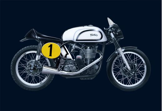 Maquette de moto : Norton Manx 500cc 1951 - 1:9 - Italeri 04602