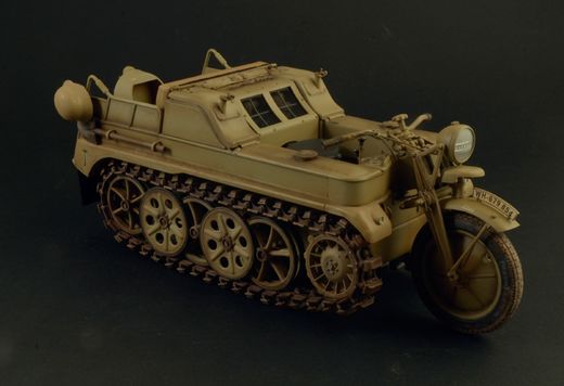 Maquette militaire : NSU HK 101Kettenkrad - 1:9 - Italeri 07404