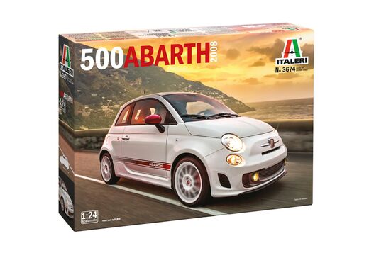Maquette automobile : 500 Abarth 2008 1/24 - Italeri 03674