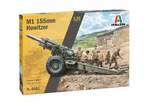 Maquette artillerie militaire : M1 155mm Howitzer - 1:35 - Italeri 06581 6581