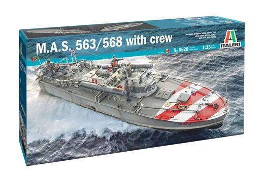 Maquette bateau militaire : M.A.S 568 avec Equipage - 1:35 - ITALERI 5626 05626