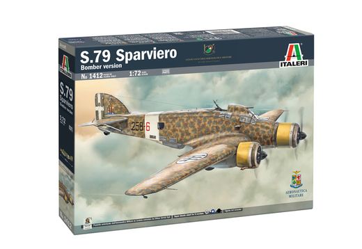 Maquette avion militaire américain : S.M. 79 Sparviero 1/72 - Italeri 01412