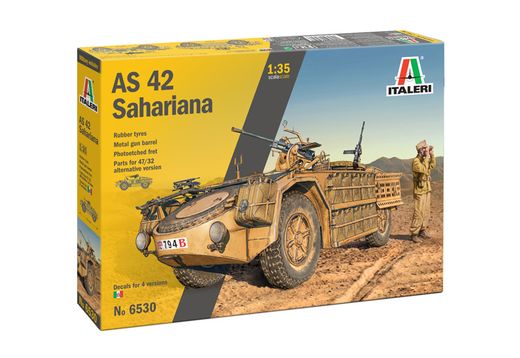 Maquette blindé italien : AS 42 Sahariana 1/35 - Italeri 6530