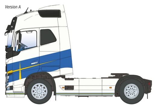 Maquette camion : Volvo FH16 Medium Roof 1/24 - Italeri 3970