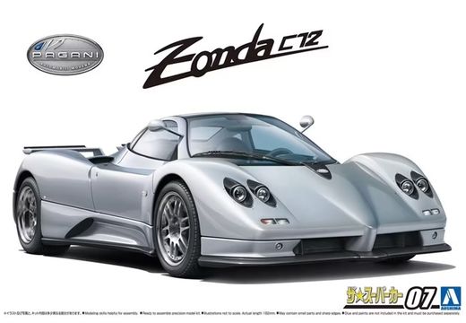 Maquette automobile : Pagani Zonda CS12S 2000 1/24 - Aoshima 05602