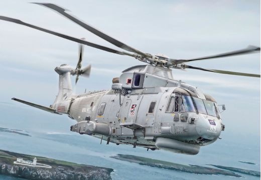Maquette hélicoptère : AW101 Merlin HM.1 1/72 - Italeri 01486 1486
