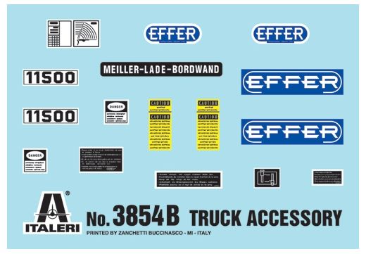 Accessoire maquette de camion : Set d'accessoires camion - 1:24 - Italeri 3854