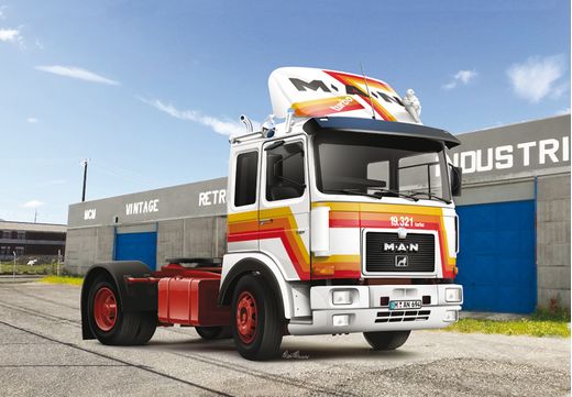 Maquette camion : MAN F8 19.321 4x2 - 1:24 - Italeri 03946 3946 - france-maquette.fr