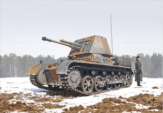 Maquette militaire : Panzerjäger I - 1/35 - Italeri 6577 06577