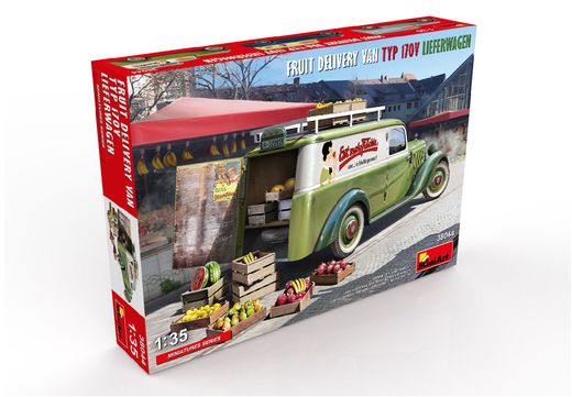 Maquette de voiture : Van de livraison de fruit 1/35 - Miniart 38044