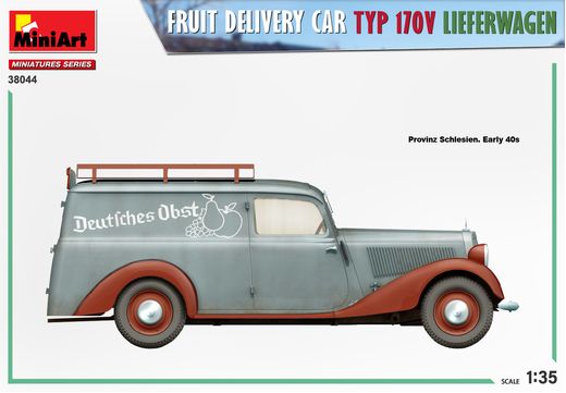 Maquette de voiture : Van de livraison de fruit 1/35 - Miniart 38044